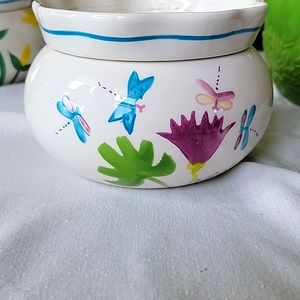 African violet self watering ceramic pot